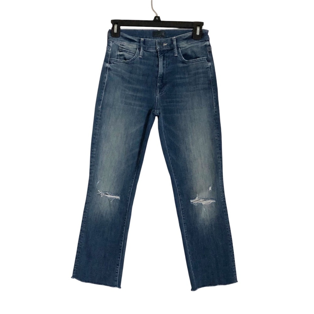 MOTHER The Rascal ankle step fray skinny in field of dreams